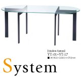 アルテジャパン】【送料無料】ガラステーブル T Form System Table 家具