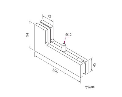 画像2: ヒンジ101用　アングルピボットサポート右 ／ 左