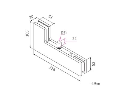 画像2: ヒンジ141 用　アングルピボットサポート右 ／ 左